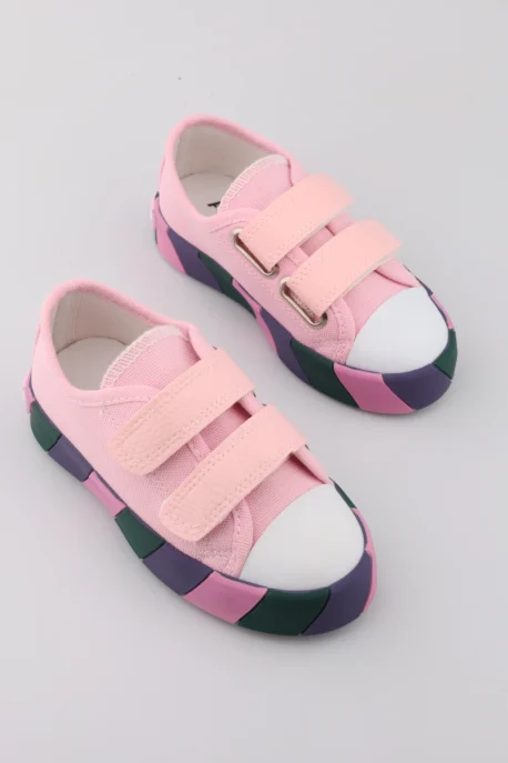 Yeni Sezon Pembe Işıklı Ortopedik Kız Çocuk Spor Ayakkabı